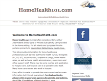 Tablet Screenshot of homehealth101.com